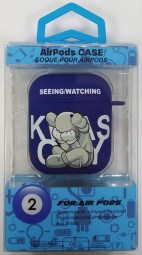Силиконовый светящийся в темноте чехол для AirPods 1/2 Luxo Kaws рисунок №31