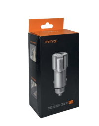 Автомобильное зар. устр. Xiaomi 70mai 1USB/1USB-C Midrive CC05 Pro серебристое