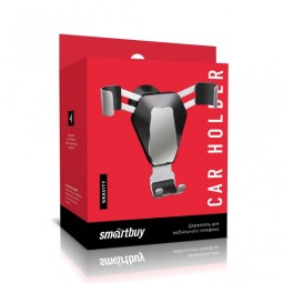 Держатель в автомобиль в воздуховод Smartbuy Gravity (SBCH-5002) с зажимом серый