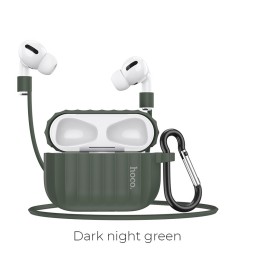 Силиконовый чехол для AirPods Pro Hoco WB20 зеленый