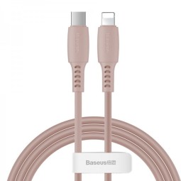 Кабель-зарядка Type-C на Lightning Baseus Colorful 18W 1.2м (CATLDC-04) пудро