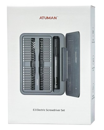Отвертка электрическая 95в1 Xiaomi Atuman E3 Electric Precisoon Screwdriver Set черная