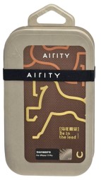 Накладка для i-Phone 17 Pro Airity Aramid Fiber Bein the lead Magsafe с узорам коричневый