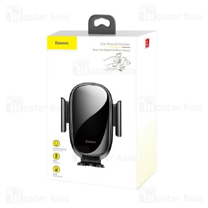 Держатель c беспроводной зарядкой Baseus Smart Car Mount Cell (SUGENT-ZN01) черный