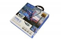 Кабель-переходник Hoco UA13 Type-C (папа) на HDMI 4K (папа) 1.8м серый