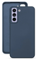 Накладка для Samsung Galaxy S22 Silicone cover без логотипа темно-синяя