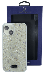 Накладка для i-Phone 13 6.1" Swarovski белый