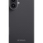 Накладка для i-Phone 16 6.1" Pitaka Ultra Slim case черно-серая