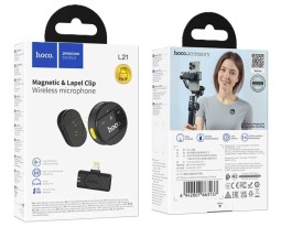 Микрофон беспроводной Hoco L21 IP черный