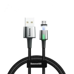Usb Кабель-зарядка Micro Baseus Zinc Magnetic 2.4A 1м (CAMXC-A01) чёрный