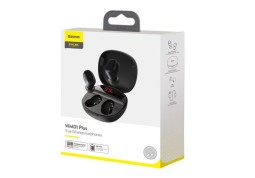 Мобильная Bluetooth-гарнитура Baseus Encok WM01 Plus BT5.0/40mAh (800mAh)/5ч (NGWM01P-01) черная