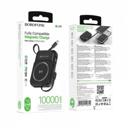 Powerbank магнитный с MagSafe Borofone BJ59 10000mAh чёрный