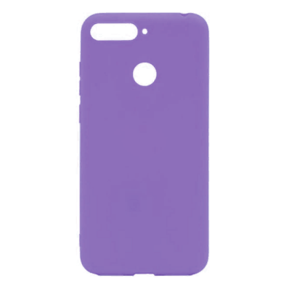 Накладка для Huawei Y6 Prime (2018)/CW 7A Prime/CX8E Silicone cover фиолетовая