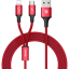 Кабель-зарядка Baseus Rapid 2в1 Micro/Lightning 3A 1.2м (CAML-SU09) красный