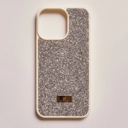 Накладка для i-Phone 15 Pro Max 6.7" Swarovski золотой