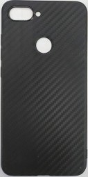 Накладка для Xiaomi Mi 8 lite силикон карбон -1