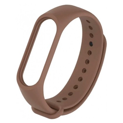 Ремешок для Xiaomi Mi Band 3/4 силиконовый коричневый