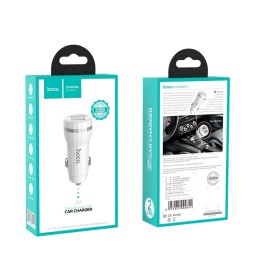 Автомобильное заряд. устр. Hoco Z27 с шнуром Micro 2USB 2.4А белое