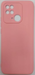 Накладка для Xiaomi Redmi 10C силикон матовый розовый
