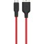 Usb Кабель-зарядка Micro Hoco X21 Plus Silicone 2.4A 1м мягкий силиконовый красный
