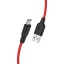 Usb Кабель-зарядка Micro Hoco X21 Plus Silicone 2.4A 1м мягкий силиконовый красный