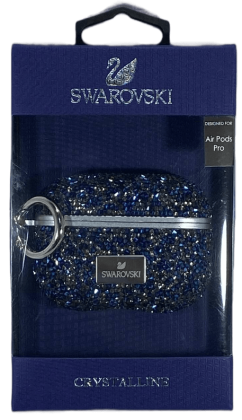 Чехол для AirPods Pro Swarovski синии