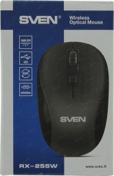 Sven беспров. оптич. мышь RX-255W, USB, чёрная