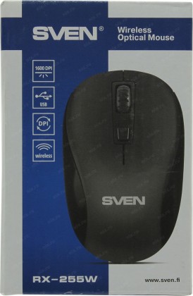 Sven беспров. оптич. мышь RX-255W, USB, чёрная