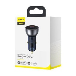 Автомобильное заряд. устр. Baseus Particular 1USB/1C 3.1A 65W (CCKX-C0A) черное