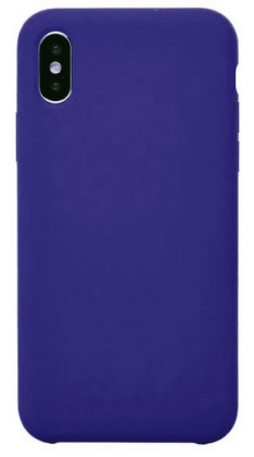 Чехол-накладка  i-Phone X/XS Silicone icase  №40 ярко-синяя