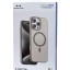 Накладка для i-Phone 16 Pro Max Keephone X-Crystal MagSnap Anti Yellowing титан прозрачный