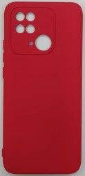 Накладка для Xiaomi Redmi 10C силикон матовый красный