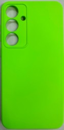 Накладка для Samsung Galaxy S24 Silicone cover без логотипа салатовый