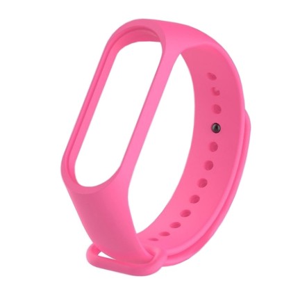Ремешок для Xiaomi Mi Band 3/4 силиконовый розовый