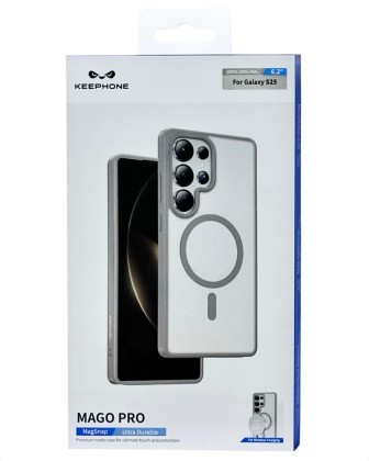Накладка для Samsung Galaxy S25 Keephone Mago Pro MagSnap серый