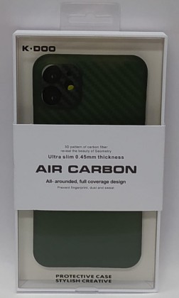 Накладка для i-Phone 11 K-Doo Air Carbon пластик зеленая