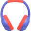 Стереонаушники Bluetooth полноразмерные Haylou S35 ANC фиолетовый оранжевый