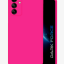 Накладка для Samsung Galaxy A54 5G Silicone cover ярко-розовая