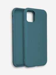 Накладка для i-Phone 13 Pro Max Silicone icase под оригинал, камера закрыта №58 серо-зеленая
