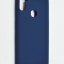 Накладка для Samsung Galaxy A21 Silicone cover темно-синяя