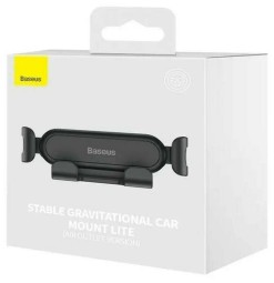 Держатель в автомобиль в воздуховод Baseus Stable Gravitational Lite SUWX010001 черный