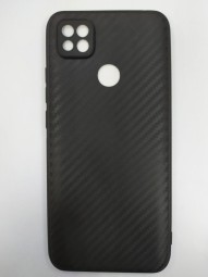 Накладка для Xiaomi Redmi 9C силикон карбон