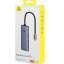 USB-C хаб Baseus UltraJoy Series 7в1 3USB/HDMI/USB-C/SD (B00052803811-00) серый