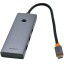 USB-C хаб Baseus UltraJoy Series 7в1 3USB/HDMI/USB-C/SD (B00052803811-00) серый