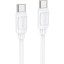 Usb Кабель-зарядка Type-C на Type-C Hoco X115 5A 240W 1м силиконовый белый