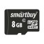 micro SDHC карта памяти Smartbuy 8GB Сlass 10 (без адаптера)
