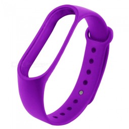 Ремешок для Xiaomi Mi Band 3/4 силиконовый сиреневый