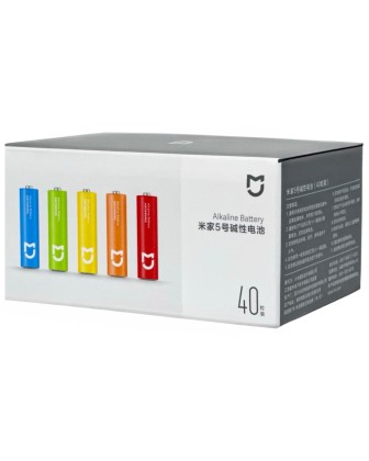 Батарейки Mijia Rainbow No.5 тип AAA 40 шт цветные