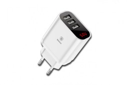 Сетевое зар. устр. Baseus Mirror Lake 3USB 3.4A (CCALL-BH02) белое