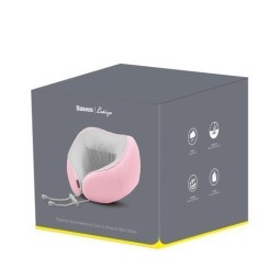 Подушка для шеи Baseus Thermal, с 2 пакетами горячих компресс-пластырей для замены FMTZ-04 розовый